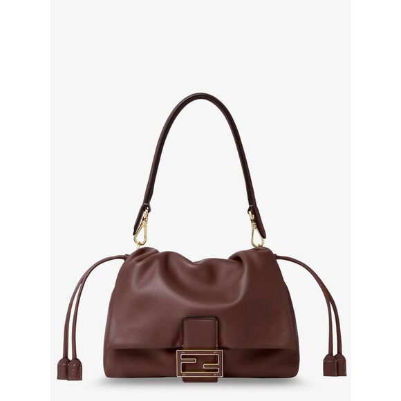 FENDI Handbags - Fendi Women Mamma Baguette Medium Leather Crossbody Bag